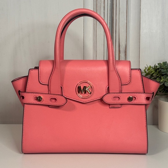 COA MICHAEL KORS CARMEN MEDIUM FLAP SATCHEL SHOULDER CROSSBODY BAG - Picture 3 of 10